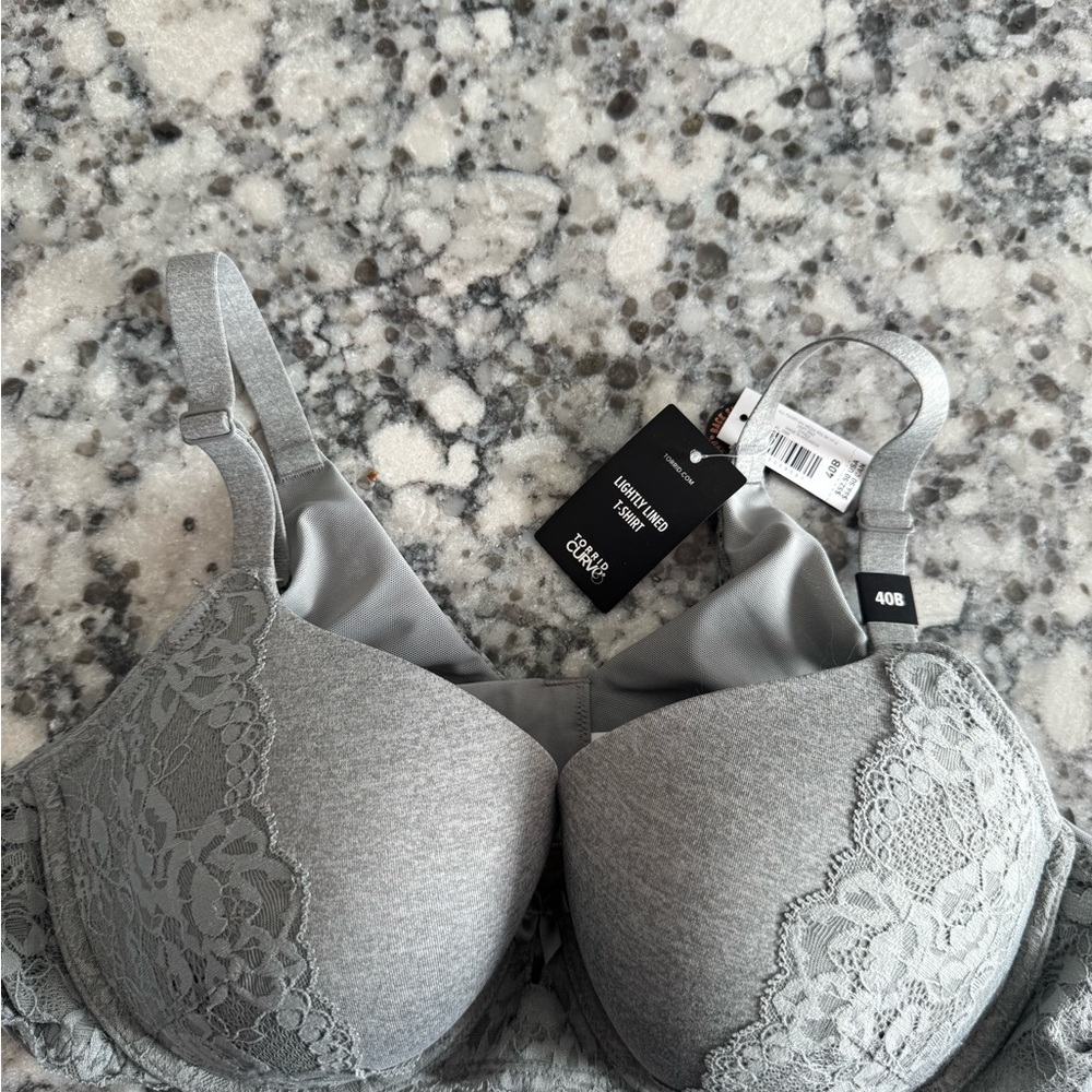 Torrid Lightly Lined Gray T Shirt Bra - Picture 1 of 3